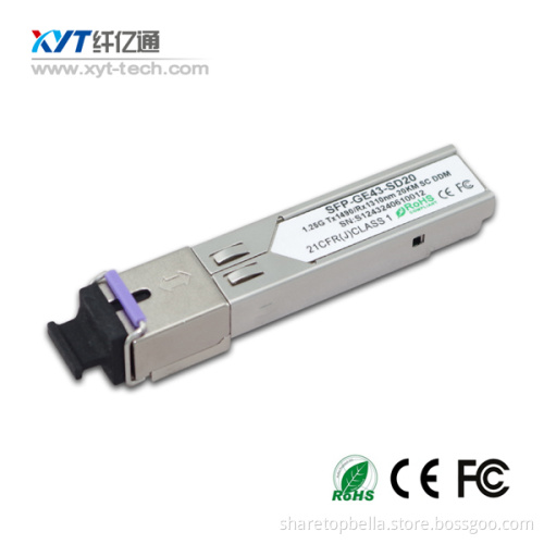 SFP 1.25G 1531.12nm 120km optical transceiver